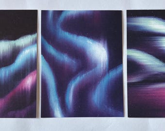 Lights of Aurora SU! DSP - DIY Kit for 4 or 6. 3 Sizes of Pattern Papers. Free Bling. Beautiful Colors,