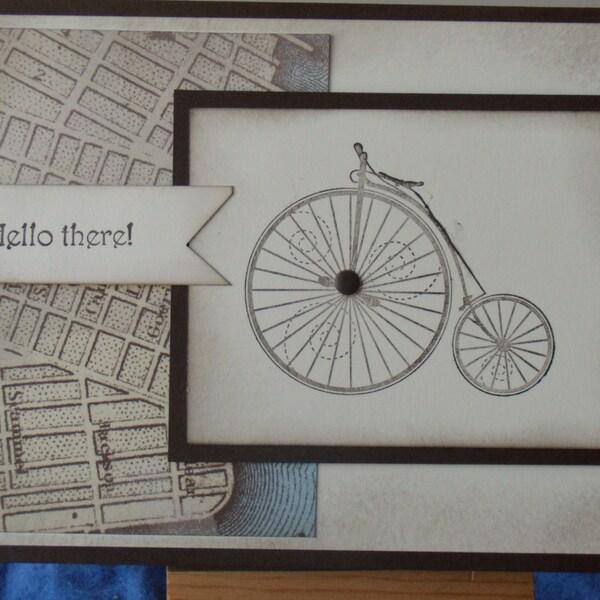 Vintage Bicyle Card