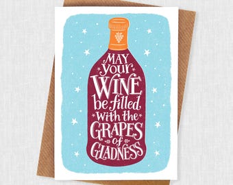 Funny Red Wine Quote Card