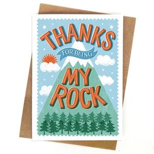 Thanks for Being my Rock Card image 8