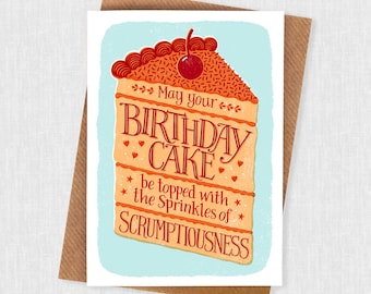 Scrumptious Birthday Cake Card