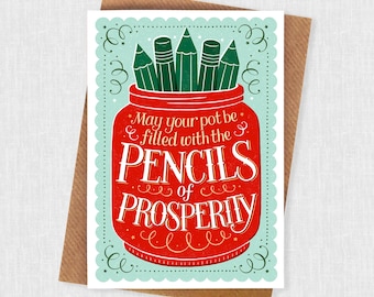 The Pencils of Prosperity Artists and Designers Encouragement Card