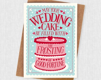 Lucky Wedding Cake Card