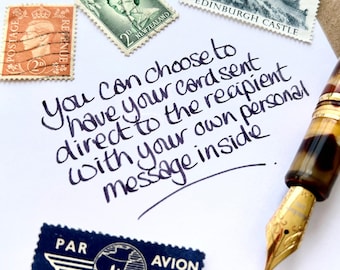 Send Your Card Direct To The Recipient - Save Money & Time