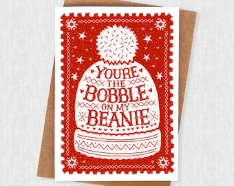 Beanie Bobble Hat Card