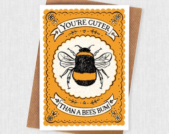 Bees Bum Card