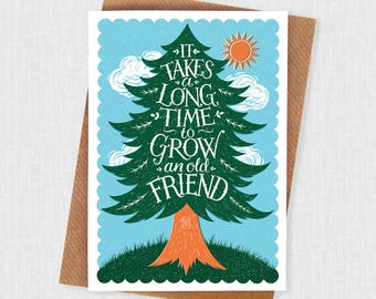 Pine Tree Friendship Card