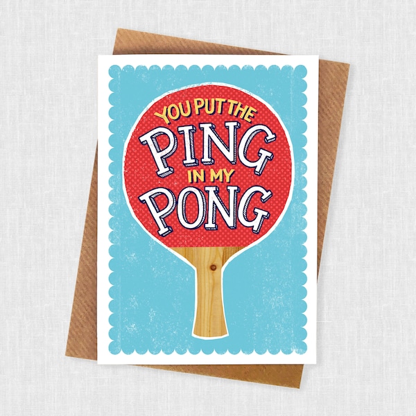 Ping Pong Love Card