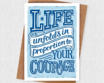 Life Unfolds Encouragement Card