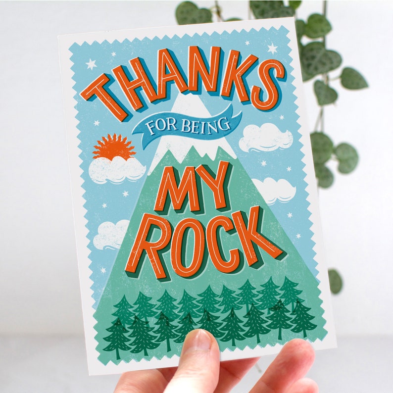 Thanks for Being my Rock Card image 7