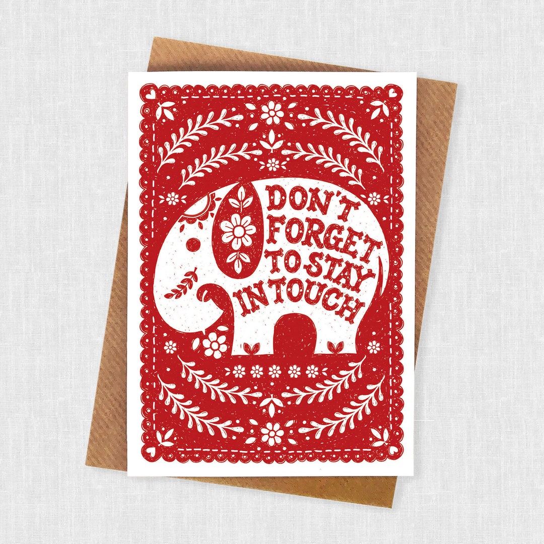 Keep in Touch Card - Etsy