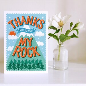 Thanks for Being my Rock Card image 2