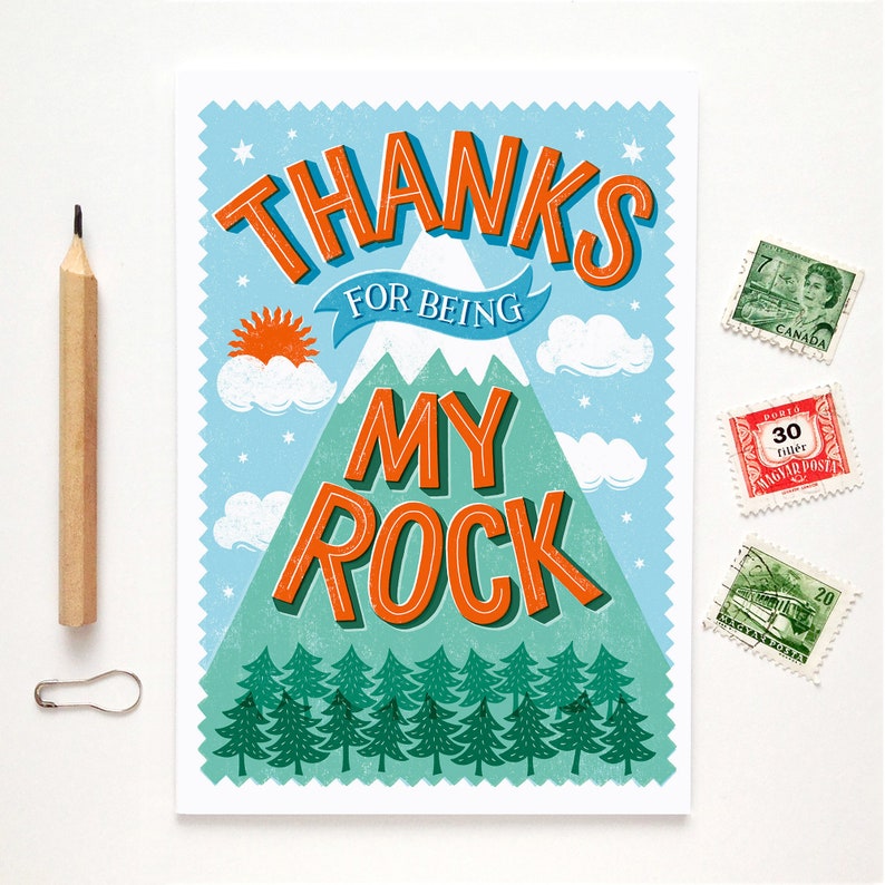 Thanks for Being my Rock Card image 3