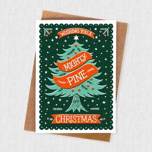 Mighty Pine Tree Christmas Card