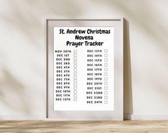 St. Andrew Christmas Novena Prayer Tracker