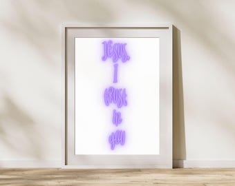 Catholic Advent Wall Art, Jesus I Trust In You (Digital Print)