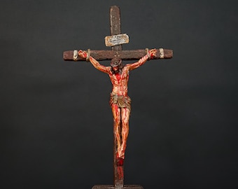The Passion of Christ, realistic,  Jesus, catholic art, 3d custom hand painted figure, religious gifts ,table figurine of crucified jesus