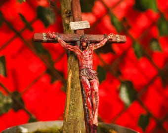 The Passion of the Christ, Realistic jesus statue, crucifix,Jesuswall decor, Catholic art,3D jesus art  hand painted figure, Religious Gifts