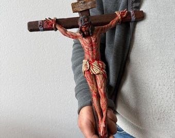 キリストの受難、リアル、十字架、3Dカスタム手描きフィギュア、宗教的