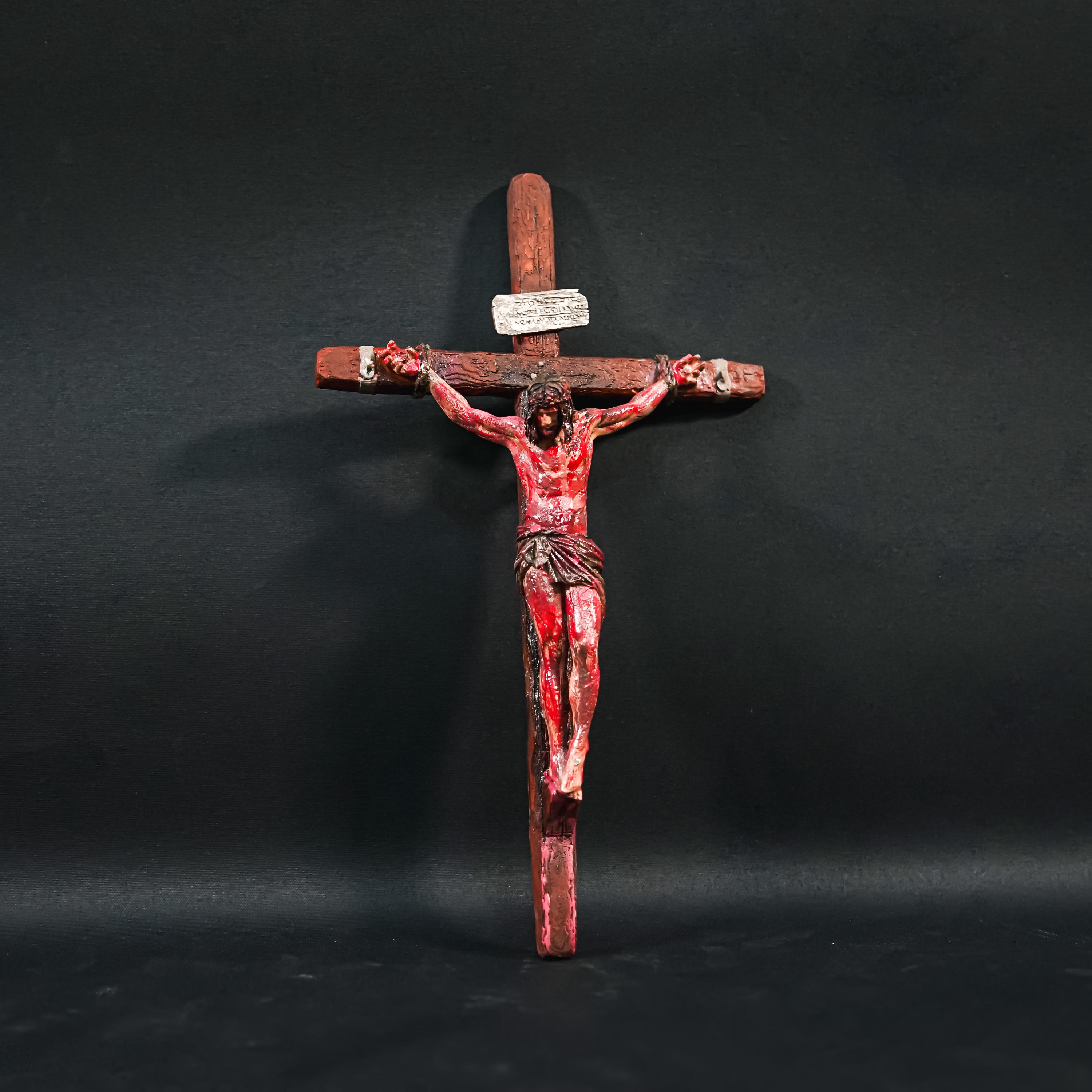 キリストの受難、リアル、十字架、3Dカスタム手描きフィギュア、宗教的