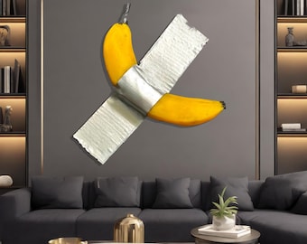 Duct Tape Banana Art PVC Rubber Tactical Patch Funny Hook And Loop Patch
