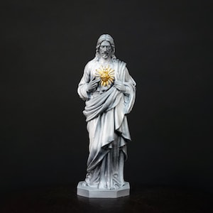 Jesus Christ Son of God Lord Greek Statue, jesus sculpture, divine light jesus christ home decor