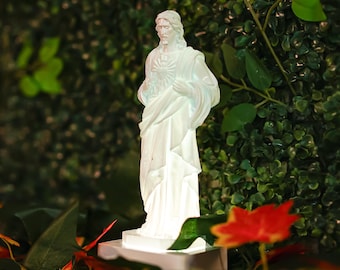 Jesus Night Light - Christian Desk Lamp for Home Decor -Religious Home Decor , Faith-Inspired Gift,Jesus Christ Night Light-jesus statue