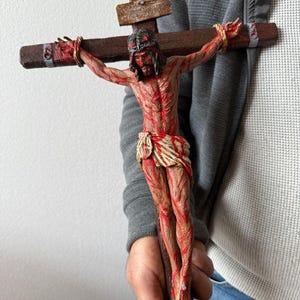 The Passion of the Christ, realistic painting jesus christ wall decor, The Solemn Crucifix, Catholic art, ,jesus wall art, Religious Gifts