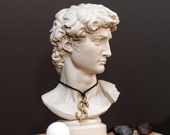 David Sculpture Statue,  David Bust Statue, Bust,  Greek Bust Statue 26x17 cm