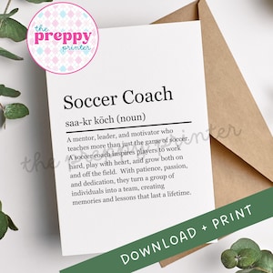 Danke Coach | Danke-Karte | Fußball-Trainer | Digitale Dankeskarte | Fußball Geschenk | Fußball Karte | Fußball | Futbol