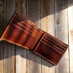Handmade Badalassi Carlo Leather Bifold Wallet