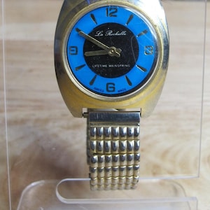 Vintage La Rochelle Swiss Wind-Up Watch Burgana D320 | 1950s–1960s Gold Tone Manual Winding Timepiece For Repair