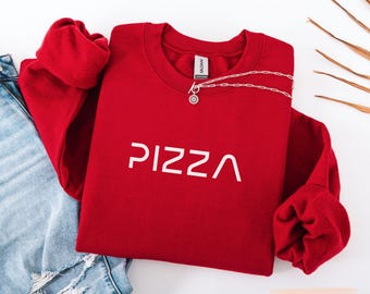 Pizza Sweatshirt, Gildan Unisex Foodie Gift, Funny Food and Drink Lover Gift, Pizza Lover Sweatshirt, Gift for Coworker, Trendy Sweater