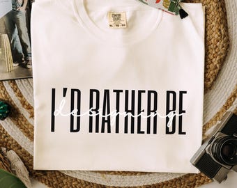 I'd Rather Be Designing Tshirt, Comfort Colors®, Go Away Gift For Coworker, Unisex, Artist Tee, Graphic Designer Gift Idea, UX UI  Designer