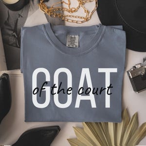 GOAT of the Court Basketball Coach T-Shirt Comfort Colors End of Season Gift, Appreciation Shirt for Coach from Players, Team Gift Unisex