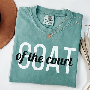GOAT of the Court Basketball Coach T-Shirt Comfort Colors End of Season Gift, Appreciation Shirt for Coach from Players, Team Gift Unisex