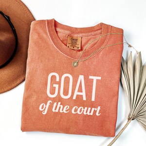 GOAT of the Court Basketball Coach T-Shirt Comfort Colors End of Season Gift, Appreciation Shirt for Coach from Players, Team Gift Unisex