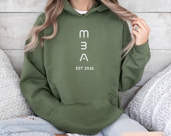 MBA EST 2026 Shirt, Gildan Unisex Graduation Gift, Custom Year Sweater, Master of Business Administration, Personalized Appreciation Shirt