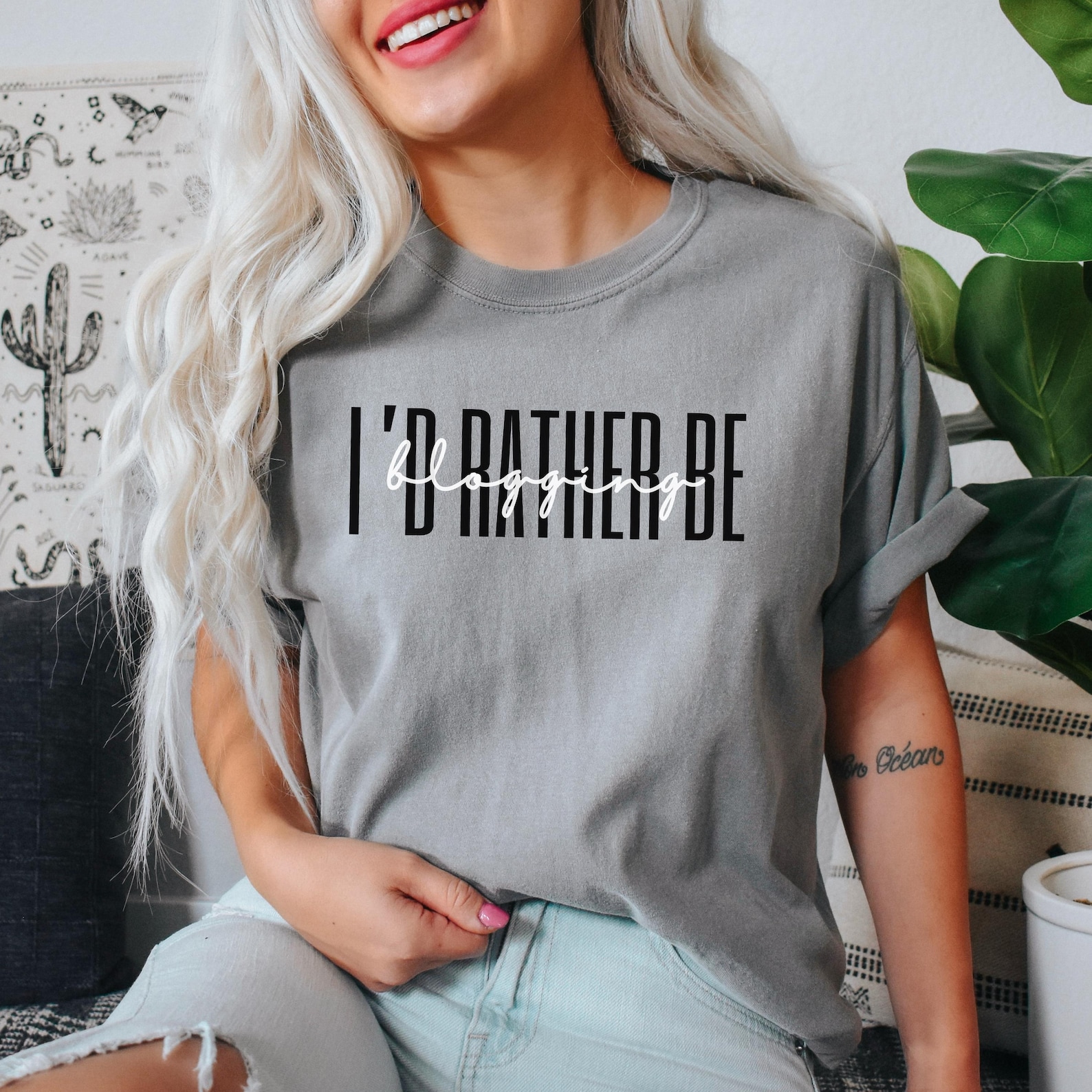 I'd Rather Be Blogging Tshirt