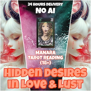 Your Hidden Desires in Love & Lust |  Manara Tarot Reading (18+)
