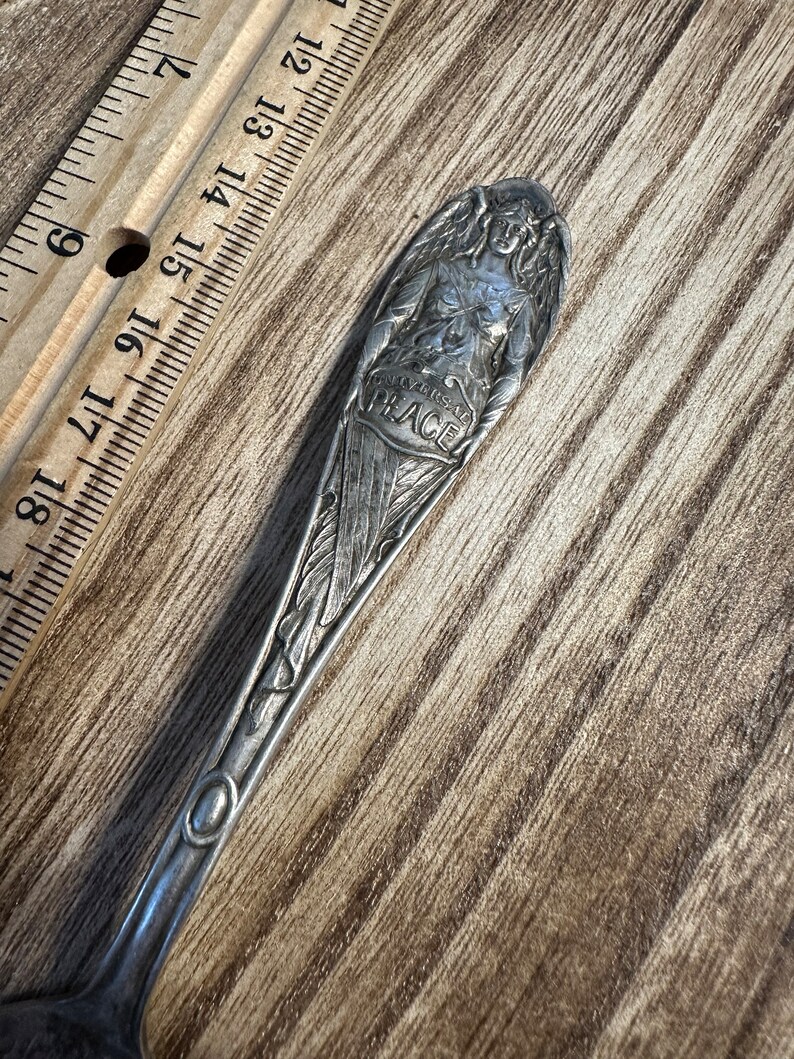 Universal Peace Spoon Vintage Spoon Angel Spoon image 3