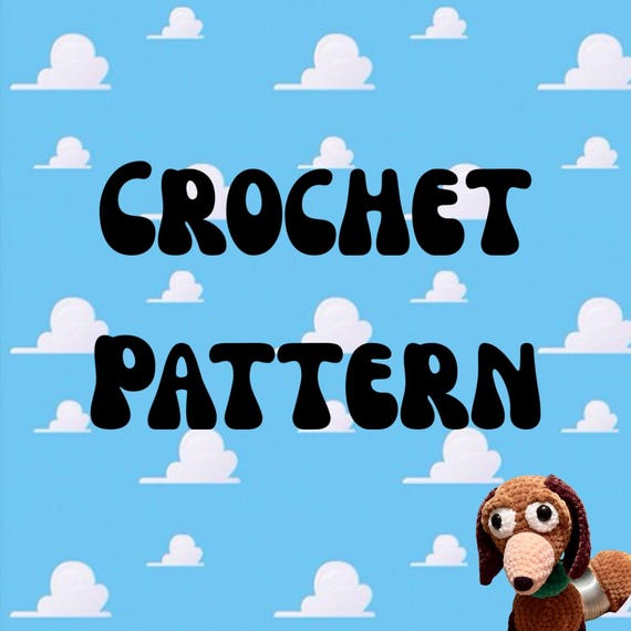 Spring Dog Crochet Pattern, Slinky Toy, Cartoon Puppy, Whimsical Quirky Pattern