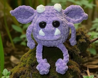 私のペットのゴブリンの編み図：3種類のゴブリンの個性（デジタルダウンロード）風変わりな仕事仲間