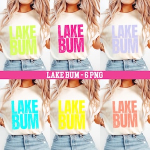 Lake Bum PNG Bundle: Retro Lake Life Clipart (Digital Download)