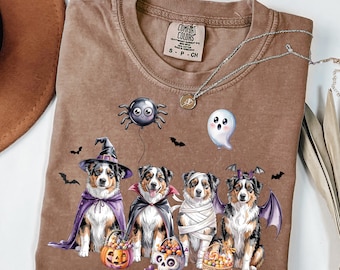 Halloween Australian Shepherd PNG: Dog Costume Clipart (Digital Download)