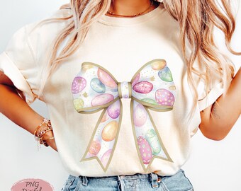 Easter Egg Bow PNG: Coquette Spring Design (Digital Download)