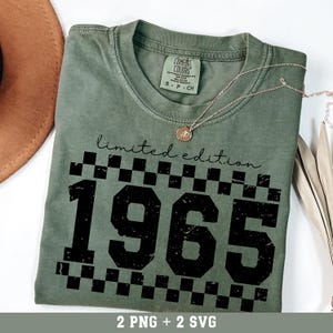 1965 Png Svg, 1965 Print, Vintage Style Birthday Png, 60th Birthday Png, 1965 Crewneck Png, 1965 Designs Shirt Png, 60th Birthday Print Svg