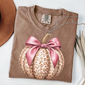 Pink Leopard Pumpkin PNG: Girly Fall Clipart, Coquette Halloween Design (Digital Download)