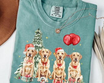 Christmas Labrador PNG, Labrador Retriever Sublimation, Xmas Dog PNG, Lab Lover Christmas Gift (Digital)
