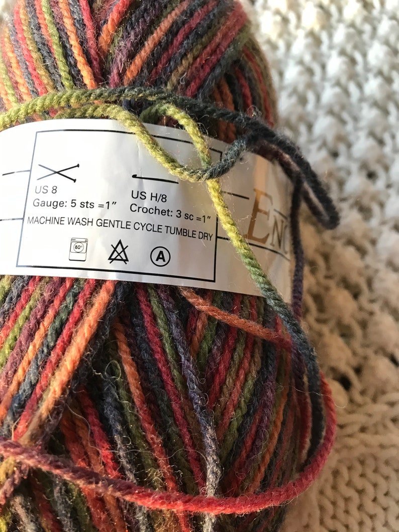 Variegated Worsted Weight Yarn Colorspun by Encore Colors Etsy